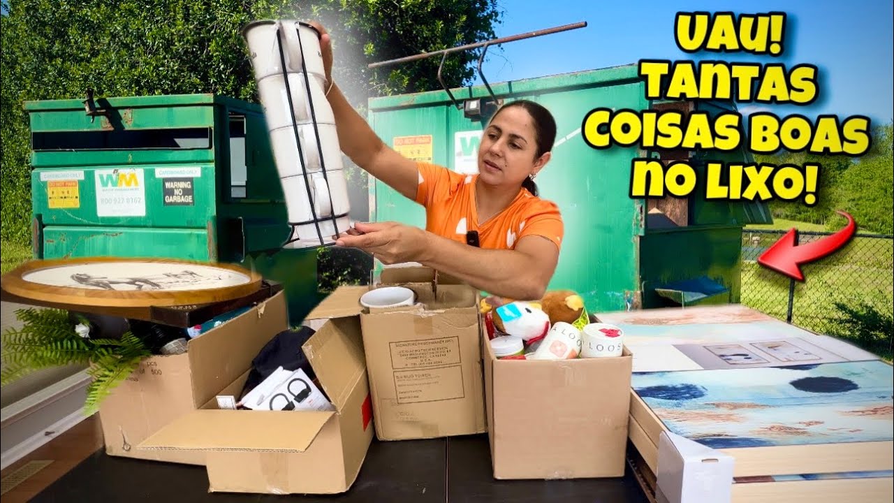Uau! Tantas coisas boas no lixo dos Estados Unidos!🇺🇸
