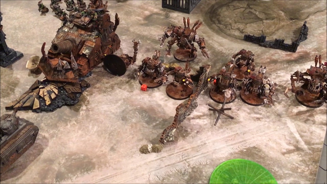 Steel Legion vs Orks 40K  Battle Report 2,000pts(Yarrick vs Ghazghkull Thraka)
