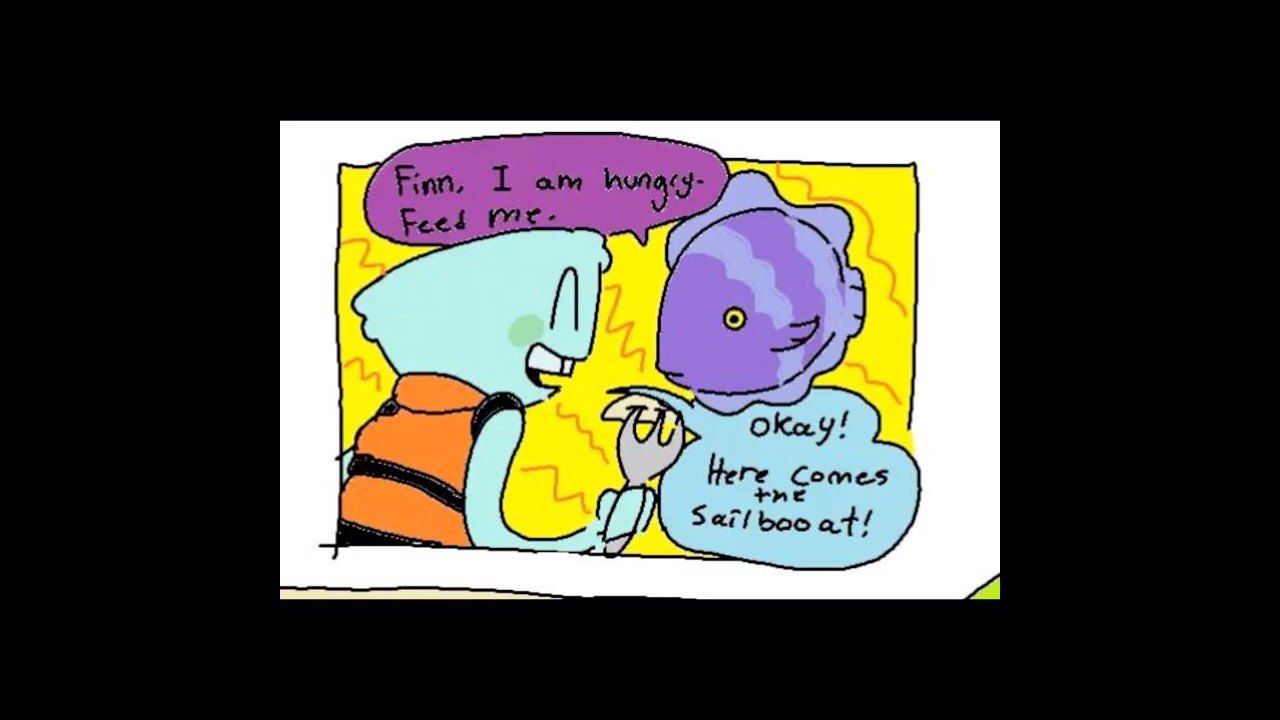 Finn Eats Fish Flakes Comic Dub || Part 1 || credits to nya1nhour #shorts #dandysworld #comicdub