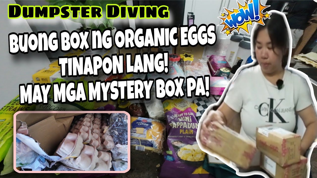 DUMPSTER DIVING Sobrang daming Organic Eggs tinapon! At ano kayang laman ng paMystery box ni Mr. Bin