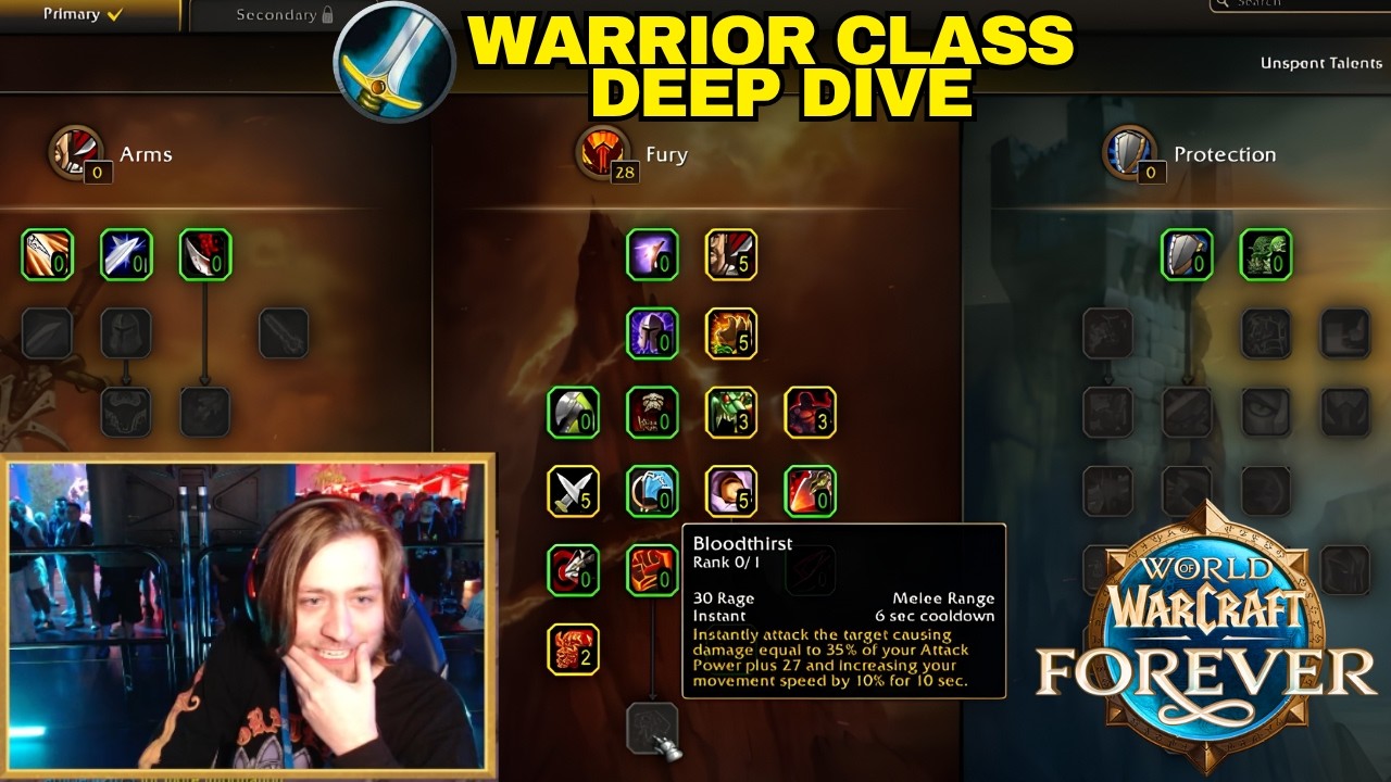 WoW Forever Warrior Class Deep Dive