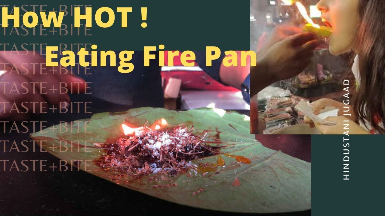 How Hot ! Crazy Boys and Girls Eating Fire Pan ! Betel Leaf with fire