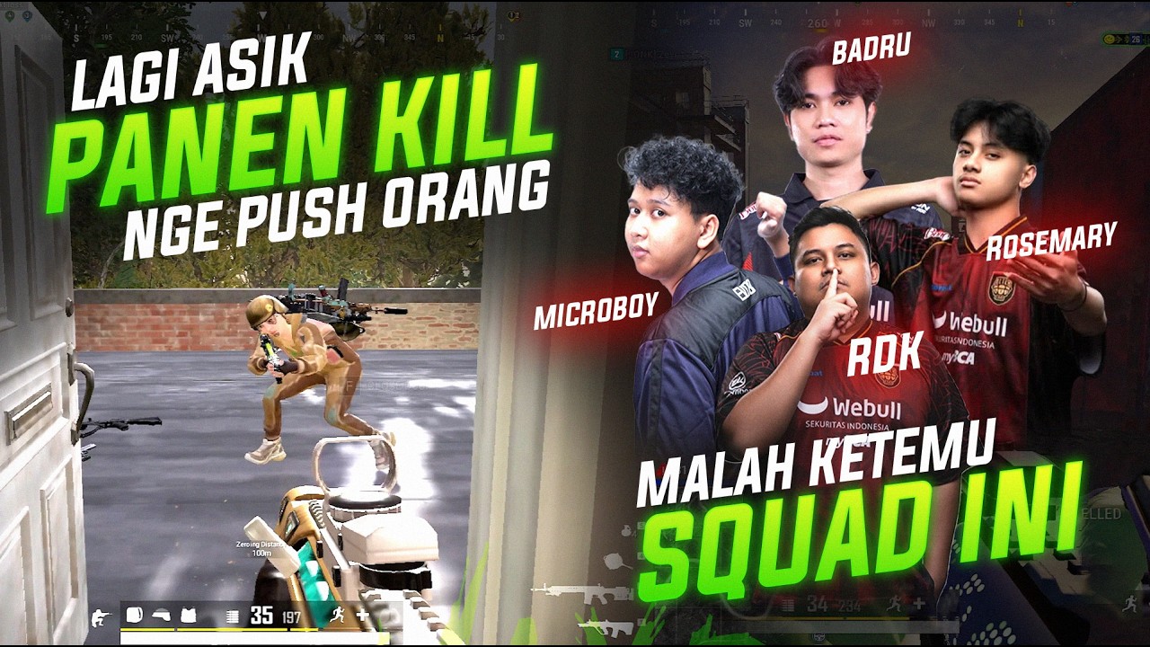 NOOOO !!! LAGI ASIK PANEN KILL MALAH KETEMU SSQUAD INI @Alter Ego Esports  & @Microboy  !! #pubg