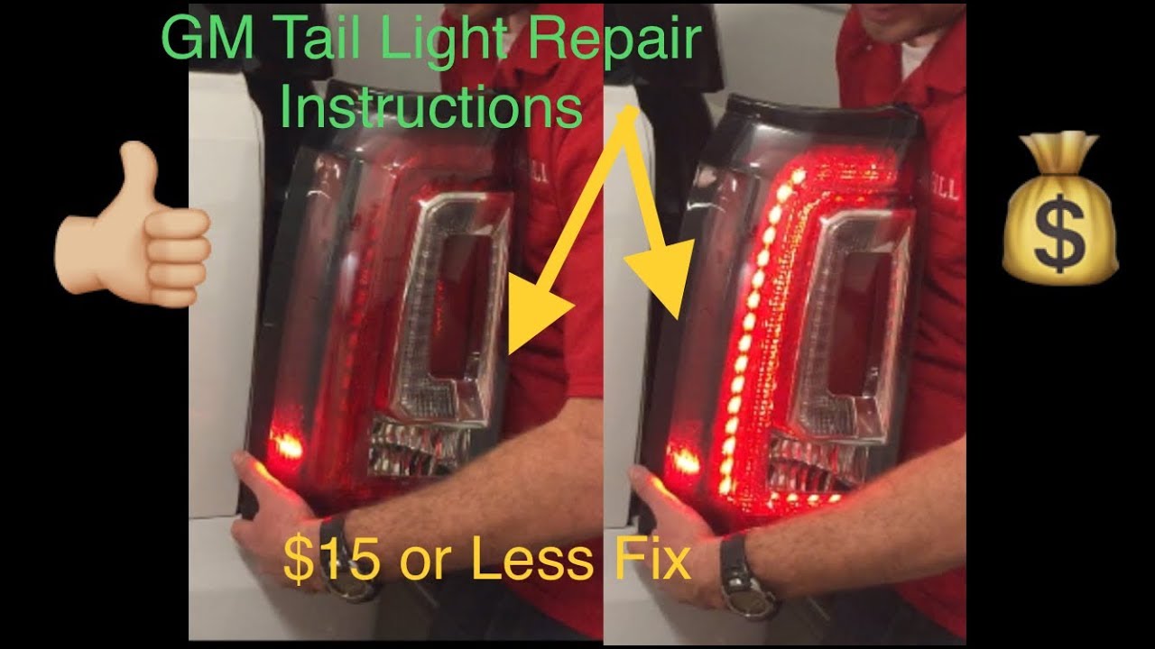 Tail light FIX 2015 + Yukon, Tahoe, Suburban Denali, XL GM, Chevrolet