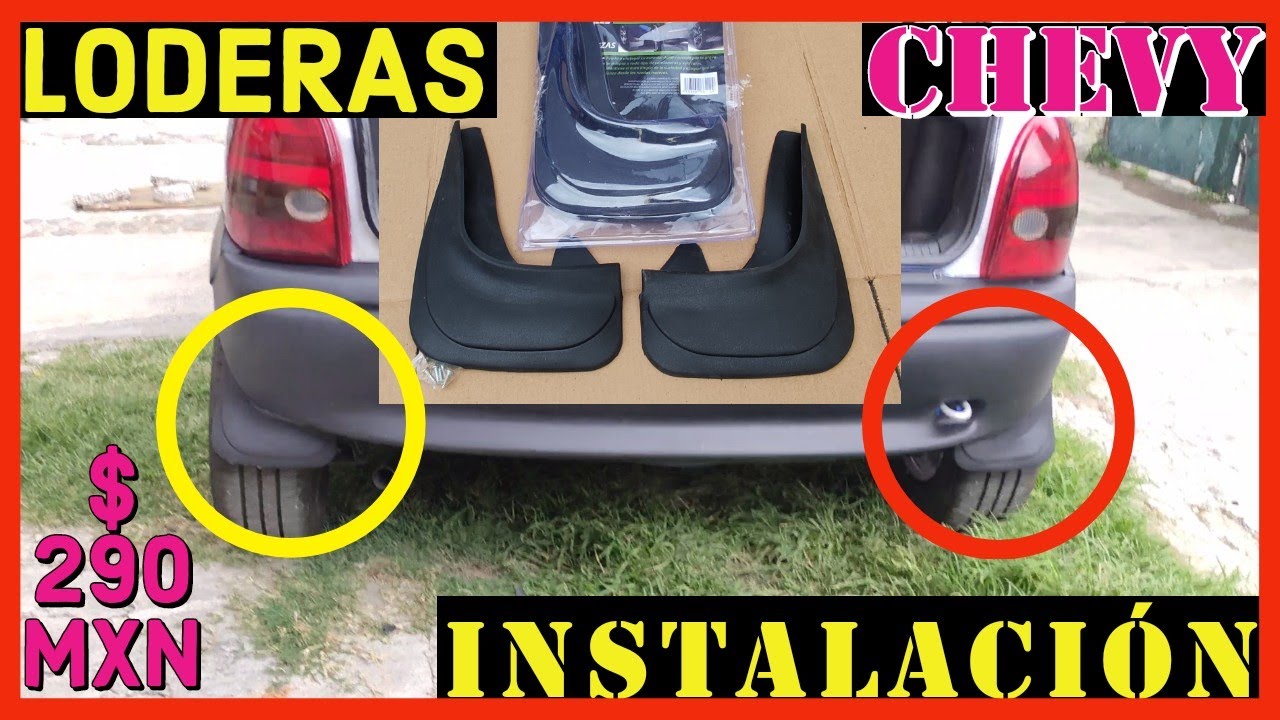 Loderas Pantaleta Chevy Opel Corsa|Instalacion de loderas