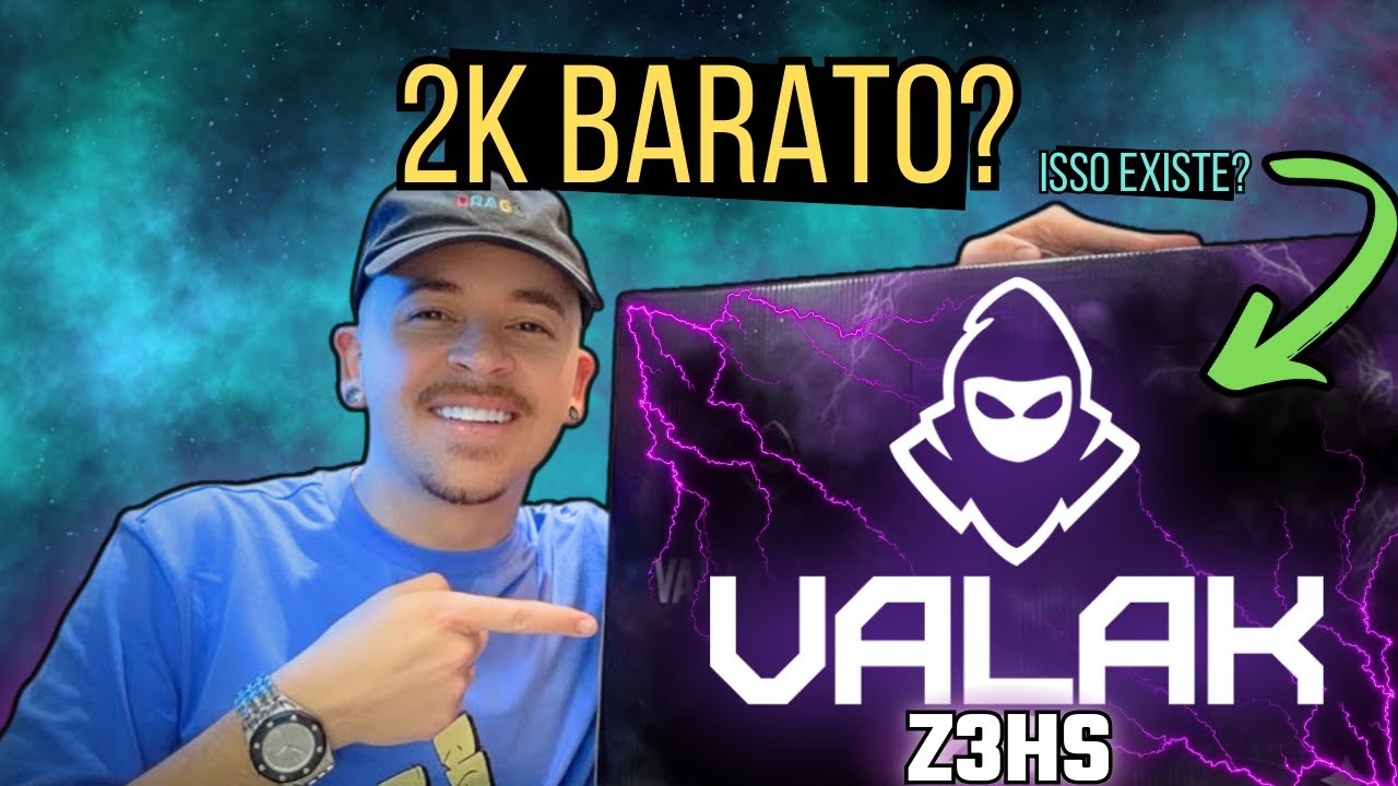 UNBOXING MANCER VALAK Z3HS (BARATO)! 2K 180HZ VALE A PENA EM 2026 PARA JOGAR FPS? CS 2 VALORANT COD