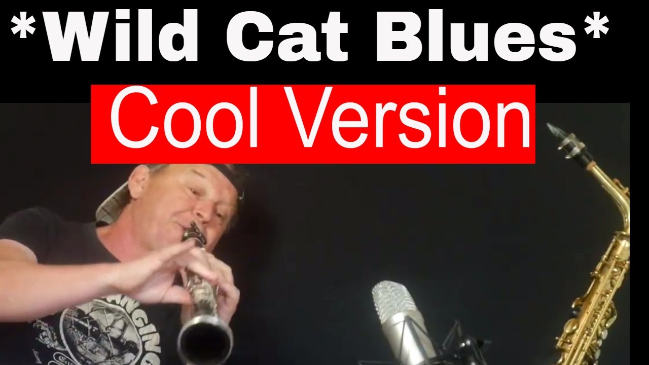 *Wild Cat Blues* Cool-Slower Version Klarinette Clarinet Solo Backingtrack/Play along Noten sheets