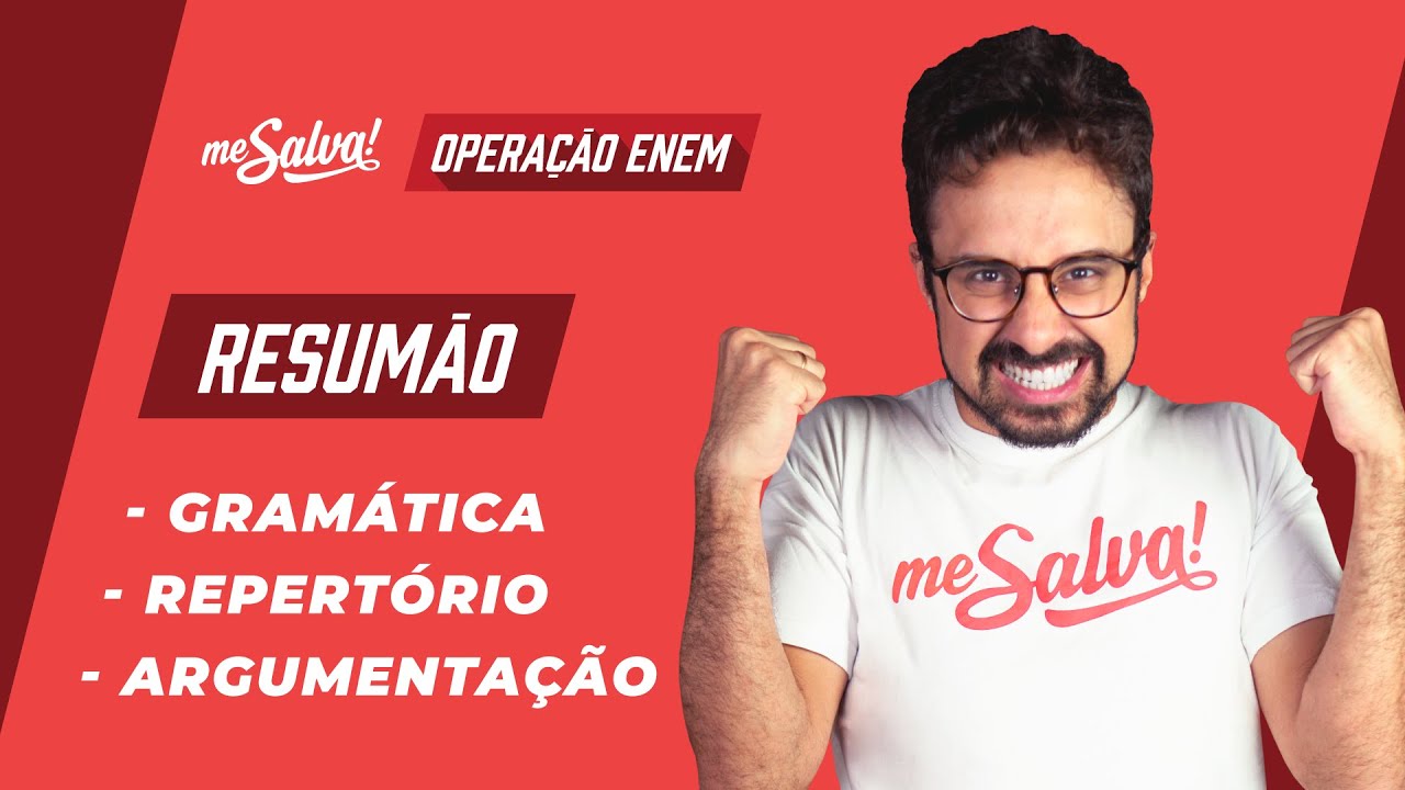 Resum&atilde;o de Reda&ccedil;&atilde;o - Opera&ccedil;&atilde;o ENEM 2020 Me Salva! | #FiqueEmCasa e Estude #Comigo