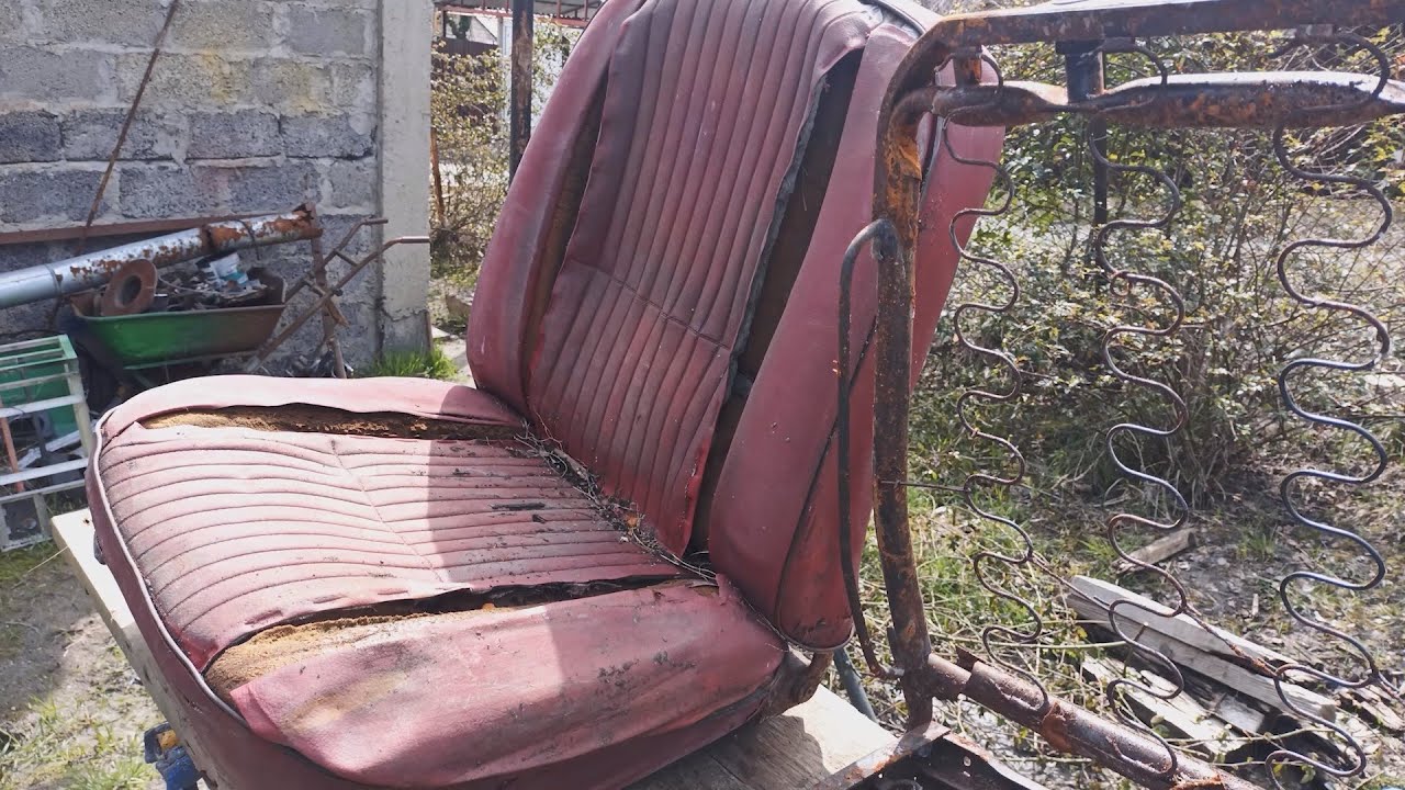Реставрация сидений авто м2140 кривыми руками ))
