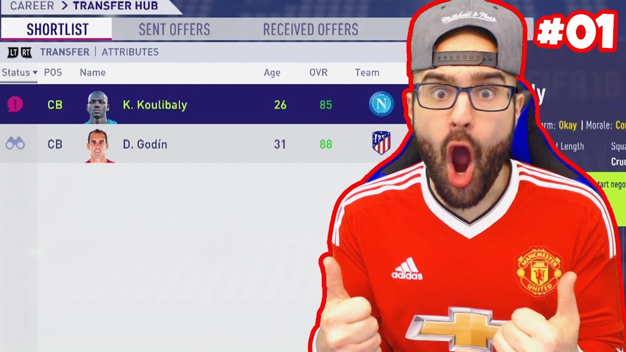 WOW! FIRST BIG SINGING FOR MANCHESTER UNITED! *$100,000,000* - FIFA 18 Career Mode #01