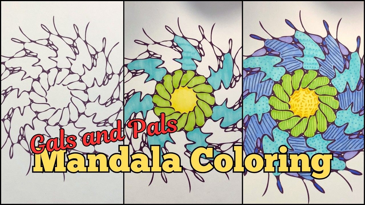✨Galentine and Palentine Mandala Coloring | Ohuhu Alcohol Markers