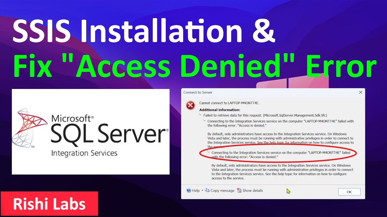 Как установить SSIS (SQL Server Integration Services)