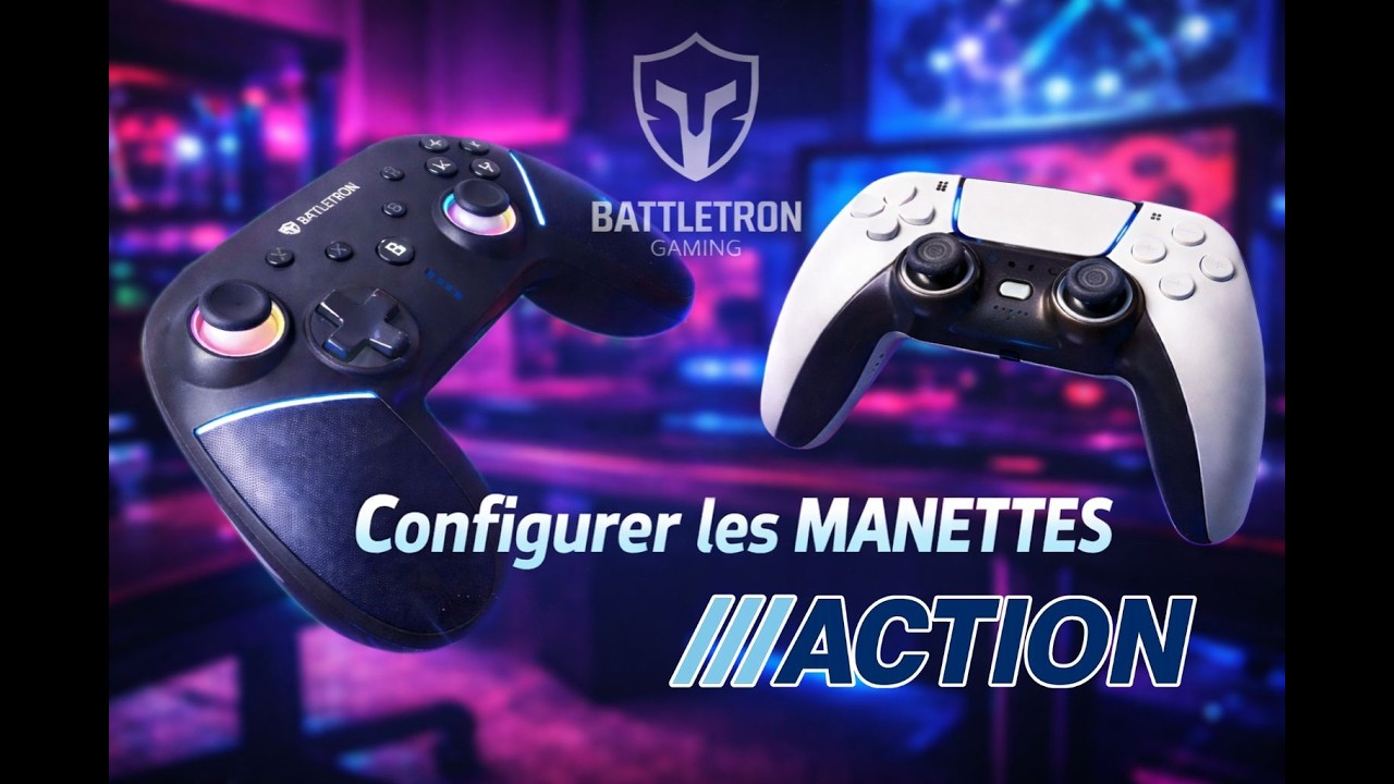 CONFIGURER les manettes Action, je t'explique comment faire (#Battletron)