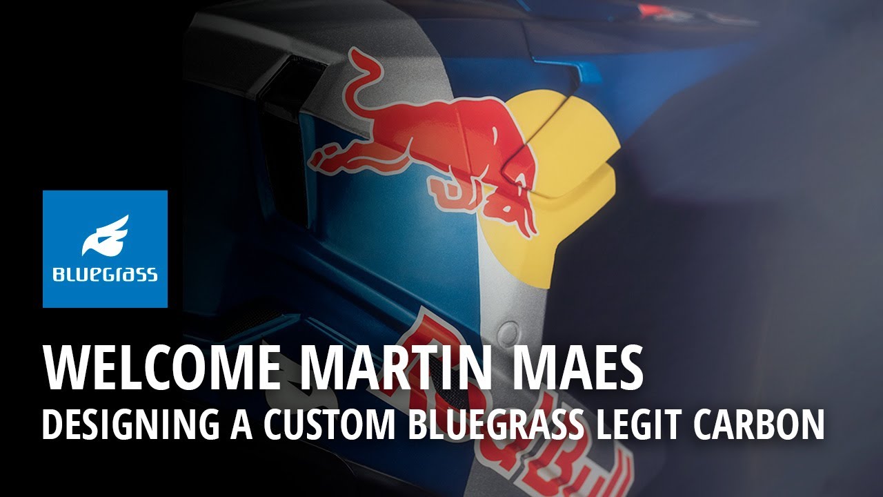 Red Bull Bluegrass Legit Carbon helmet for Martin Maes