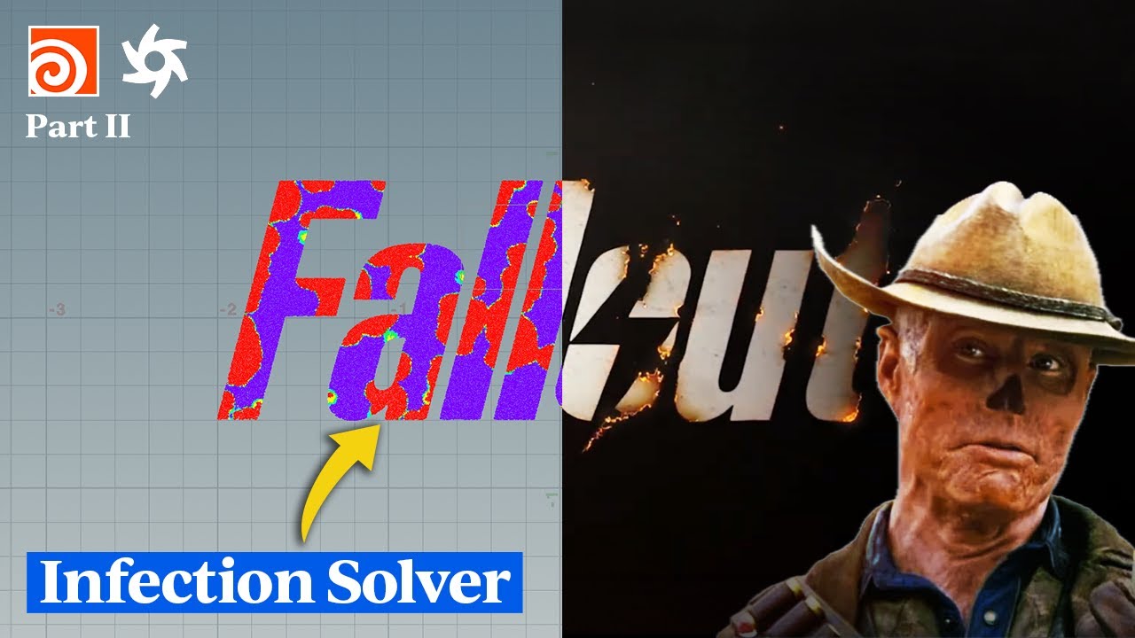 Recreate the FALLOUT Title Sequence: Pt 2 | Houdini Infection Solver