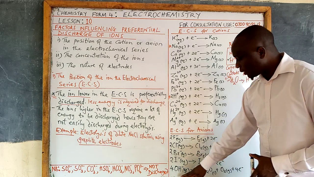 Form 4 chemistry - Electrochemistry Lesson 10