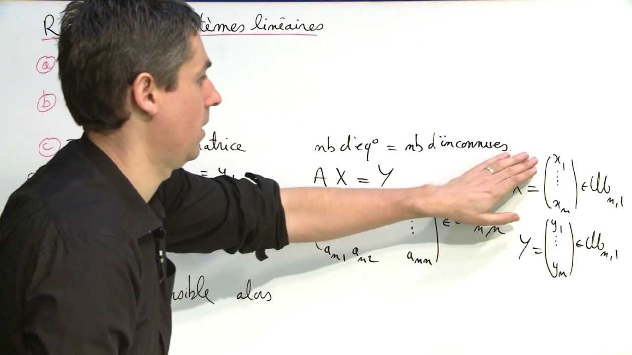 Exercice 1 (Systèmes linéaires) [02768]
