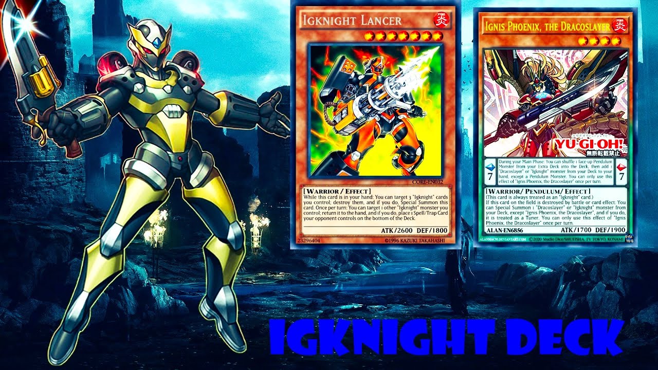 (YGOPRO)Igknight deck pure,Ignis Phoenix, the Dracoslayer,Darkwing Blast