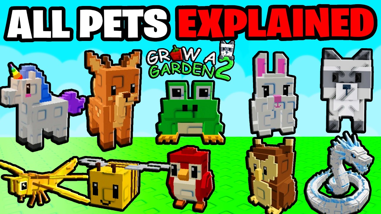 ВСЕ ПИТОМЦЫ в Grow A Garden 2: подробный разбор!