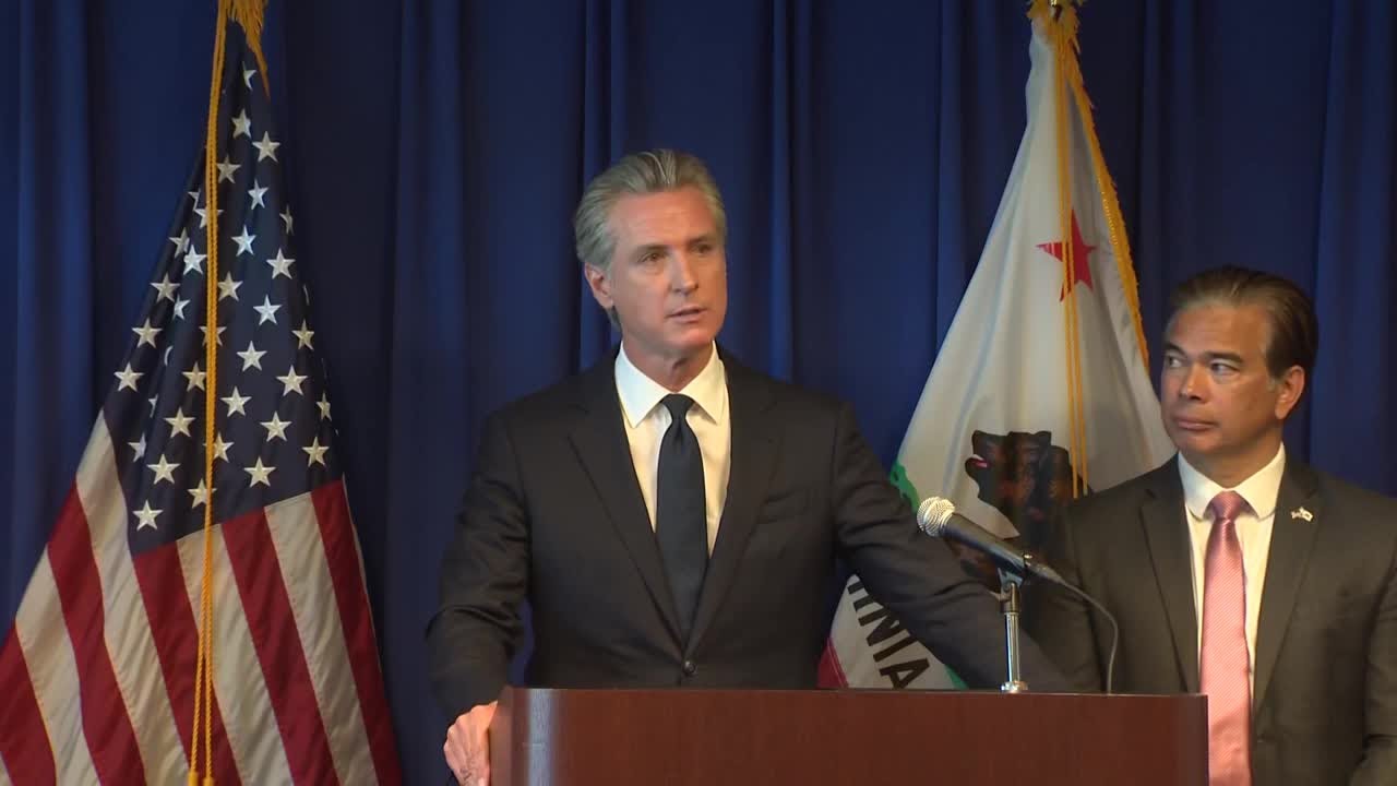 Full news conference | California sues Trump over SNAP funding cuts