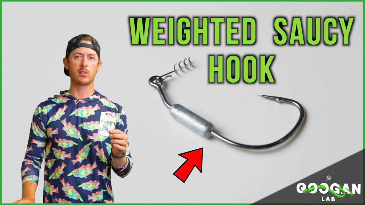 The NEW GOOGAN WEIGHTED SAUCY HOOK! ( Bass Fishing Tips )