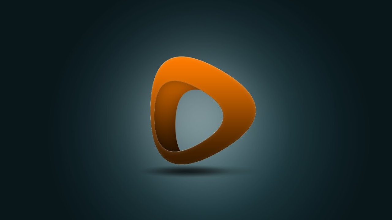 Photoshop Tutorial | 3D Logo Design (Orange)