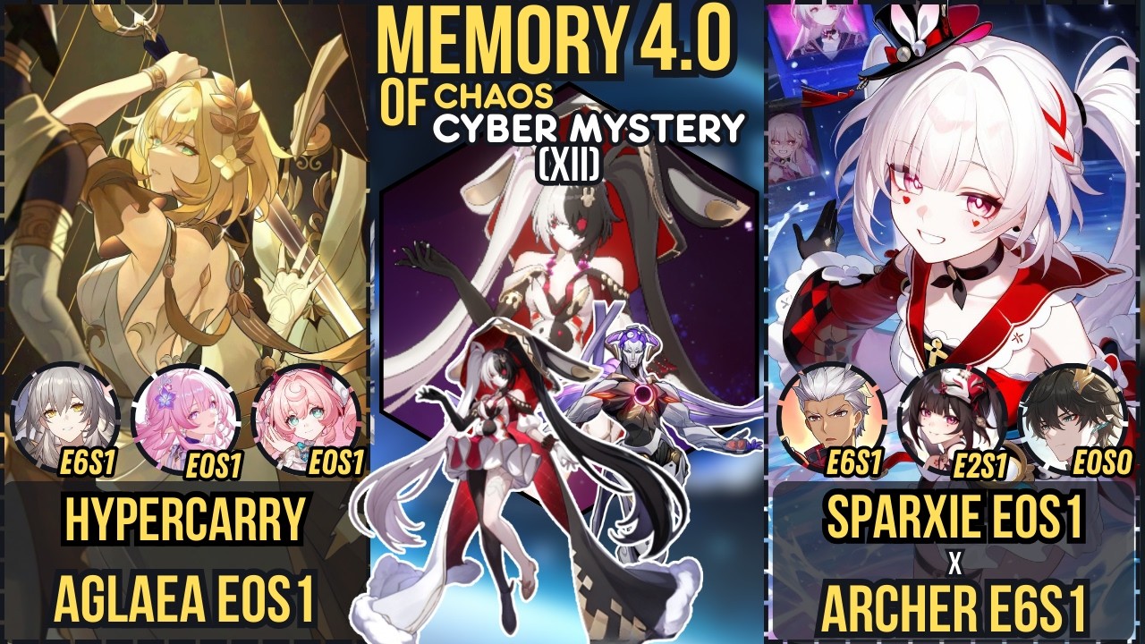Hypercarry Aglaea E0S1 - Sparxie E0S1 x Archer E6S1 | Memory of Chaos 4.0 #ashveil #sparxie