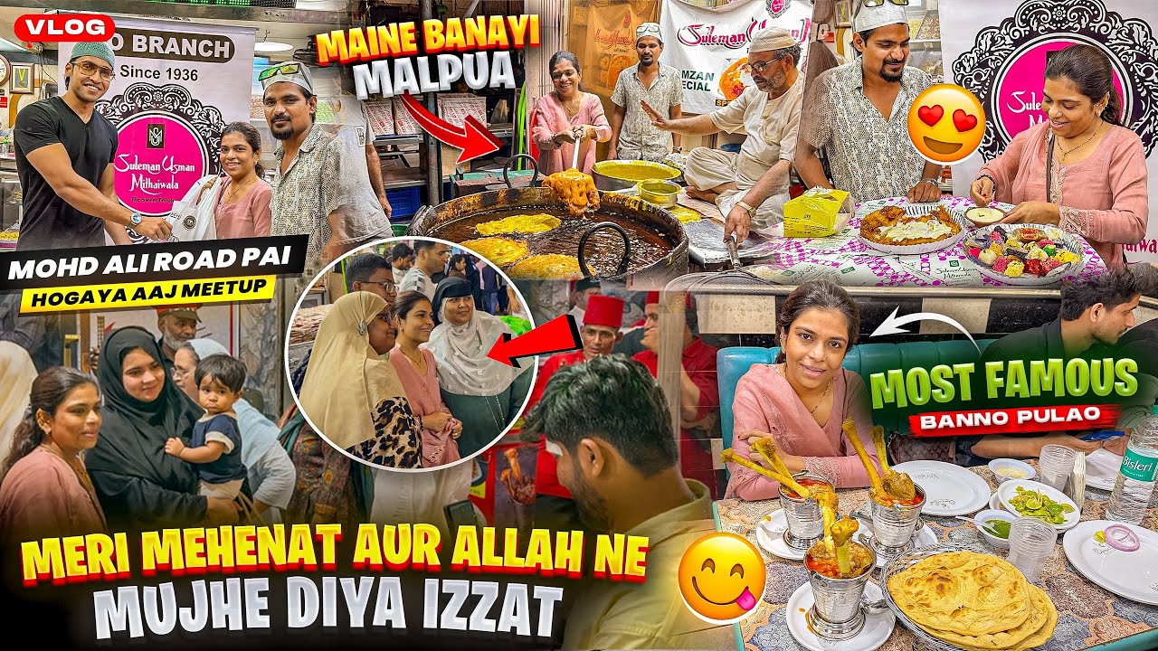Maine Banayi Mohd Ali Road Pai Malpua 🤩| Meri Mehenat Aur Allah Ne Mujhe Diya Izzat 🥹| Bannu Pulao 🤤