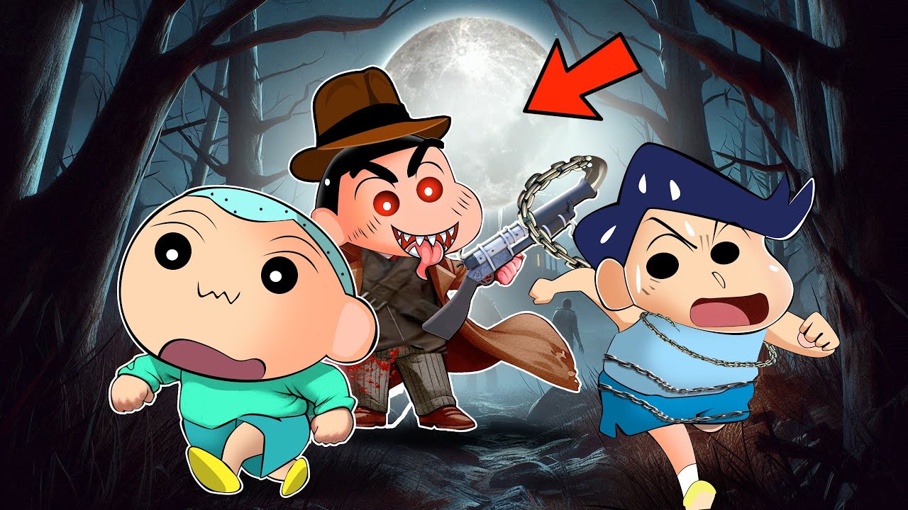 Shinchan Became Deathslinger In DBD 😱🔥 | Shinchan Playing Dead By Daylight 😂 | Horror Game