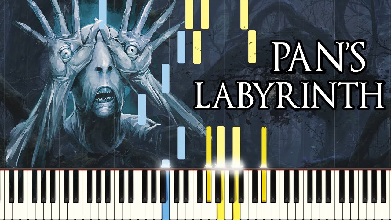 [PIANO TUTORIAL] Pan's Labyrinth Lullaby (Synthesia - Easy Piano Learning - Movie Soundtrack)