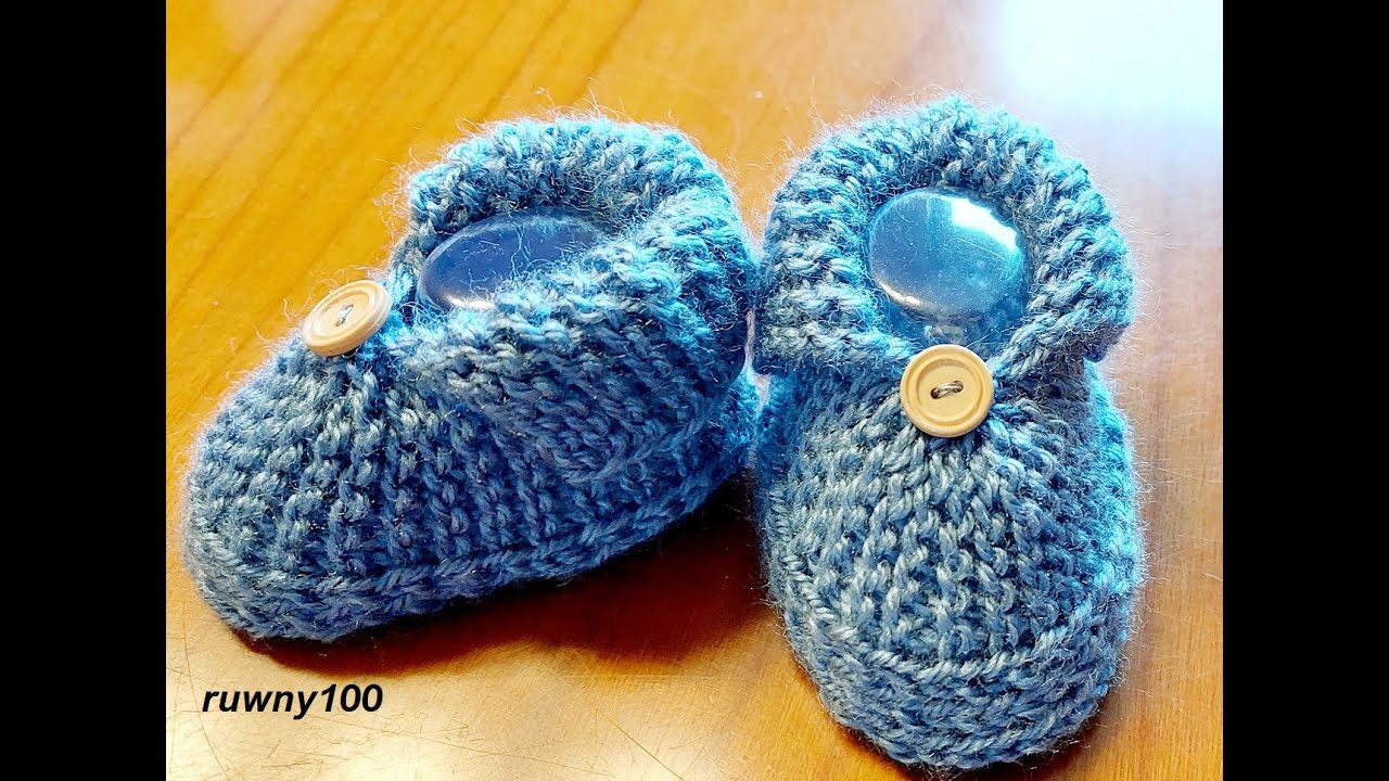 1013***Super einfache Babyschuhe Stricken auch für Anfänger**Tutorial **Handarbeit**Knitting