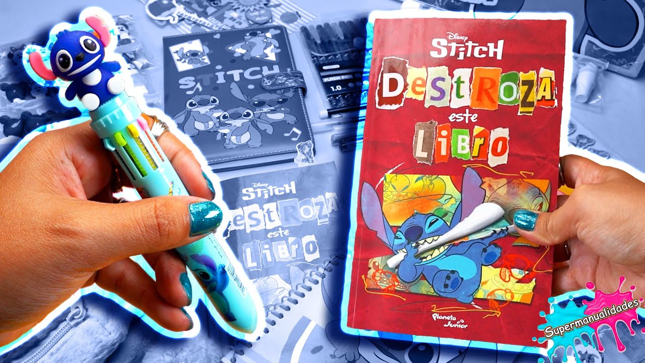 Probando papelería de Stitch 💙 -Supermanualidades
