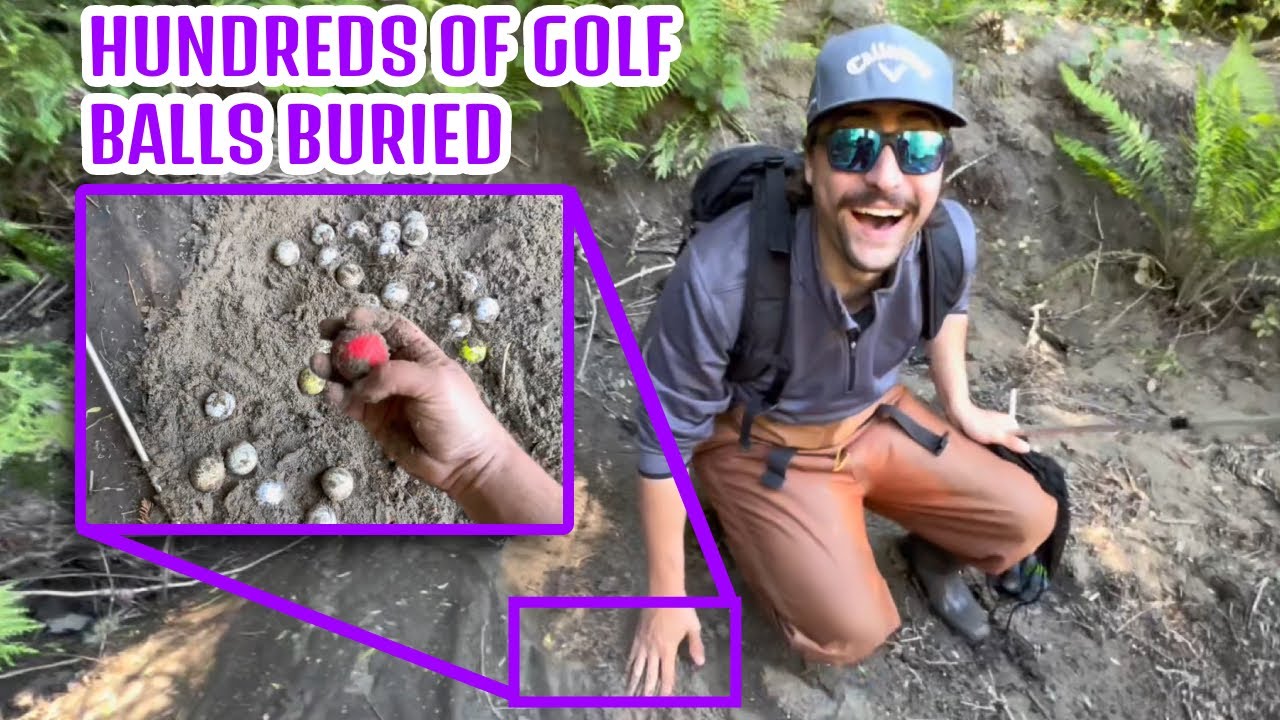 We Found Hundreds Of Golf Balls Buried In The Sand!