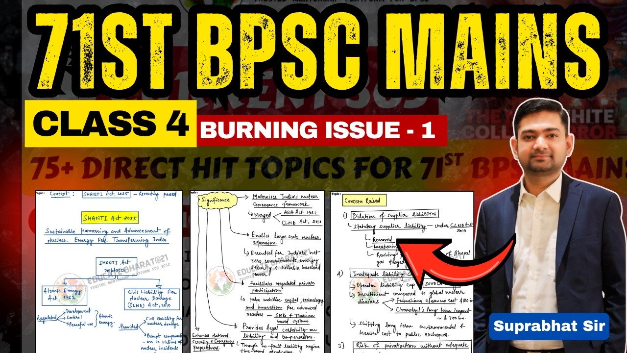 SHANTI Act 2025 Explained | 🚀 Burning Issue for 71st BPSC Mains I EDUCATEBHARAT@21
