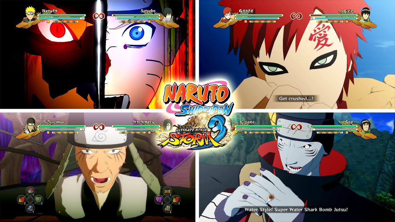Naruto Shippuden Ultimate Ninja Storm 3 Full Burst - All Ultimate / All Characters (Ultimates Jutsu)