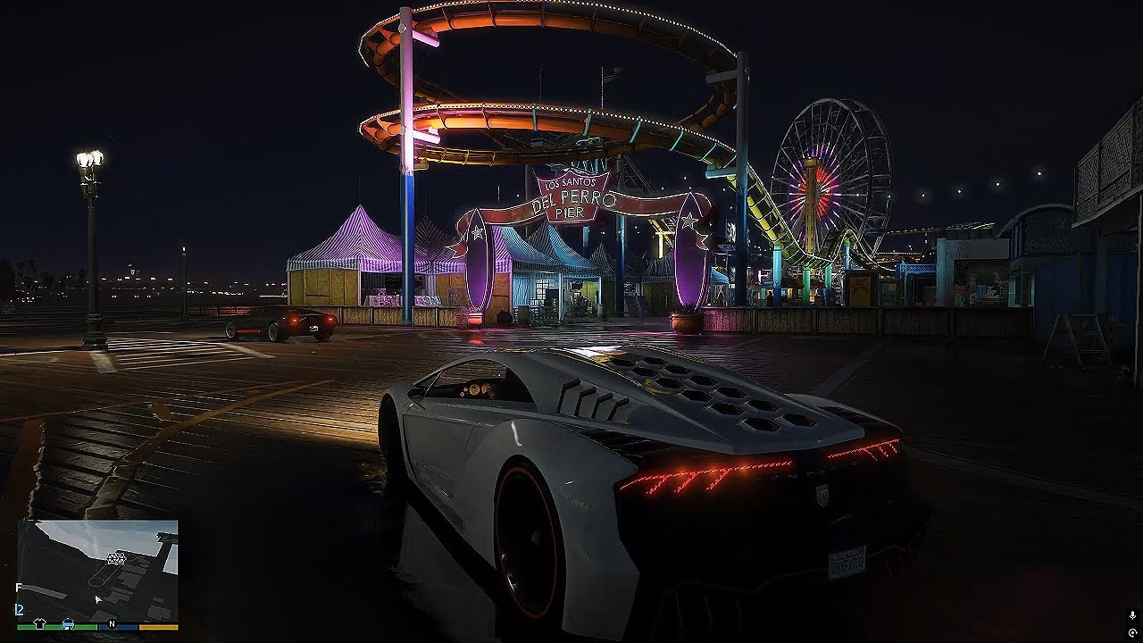 RTX ON: GTA 5 Zentorno Gameplay - Rainy Night & Beautiful Morning (4K)