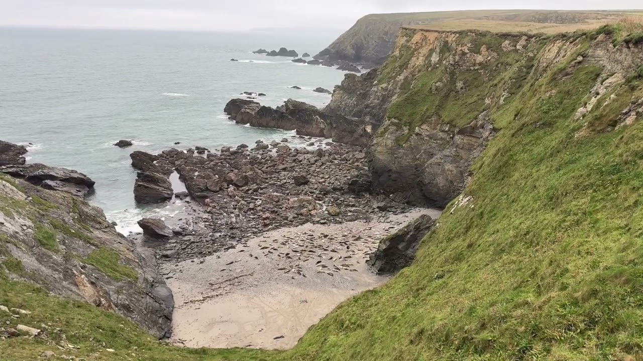 We walk from Godrevy Lighthouse to Hells mouth along the South West coast path in West Cornwall