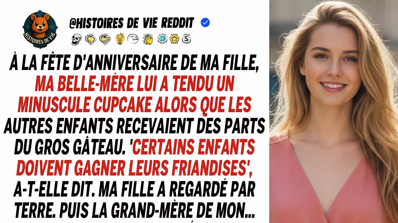 Ma belle-mère a donné un mini cupcake à ma fille, mais les autres enfants ont eu mieux.