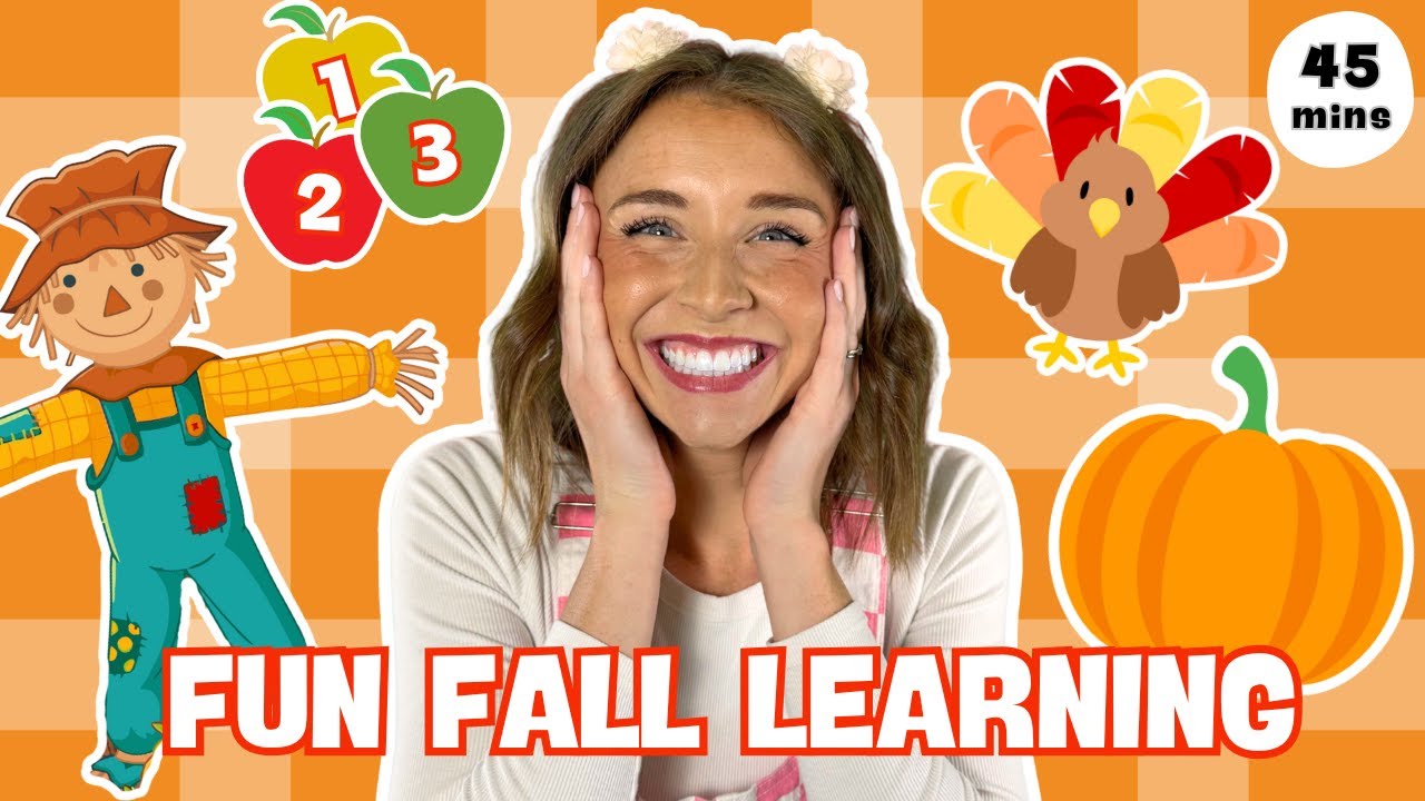 Fun In The Fall | Toddler Learning Video With Ms Ash | Animals, Colors, Patterns, Counting, & More!