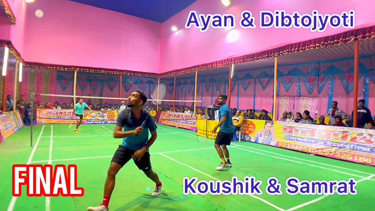 Doubles Badminton Tournament Samrat & Koushik Vs Ayan & Dibtojyoti #shuttlershubho #badmintonmatch