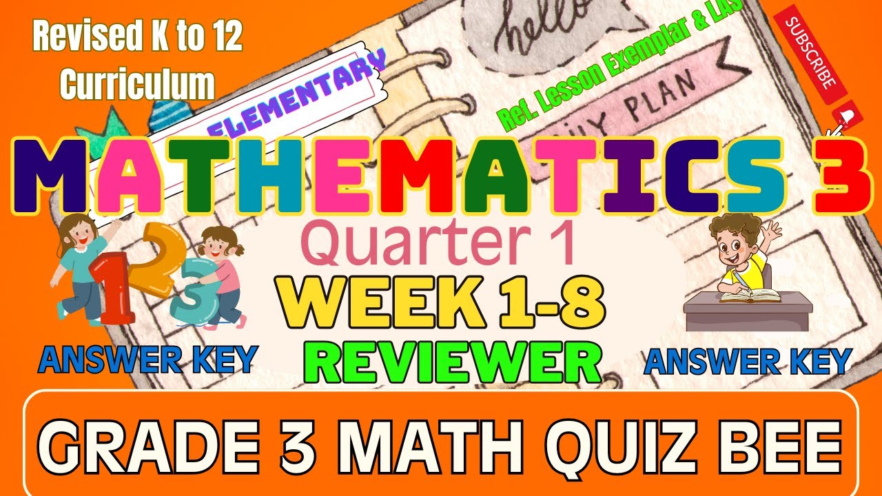 Grade 3 Math Quiz Bee Reviewer