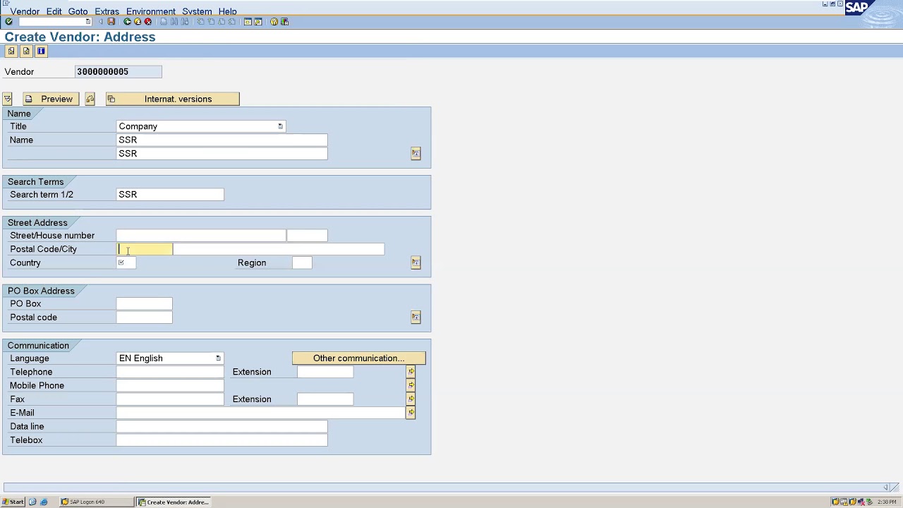 Vendor Master Data and Vendor  Invoice Posting in SAP(Part-11)