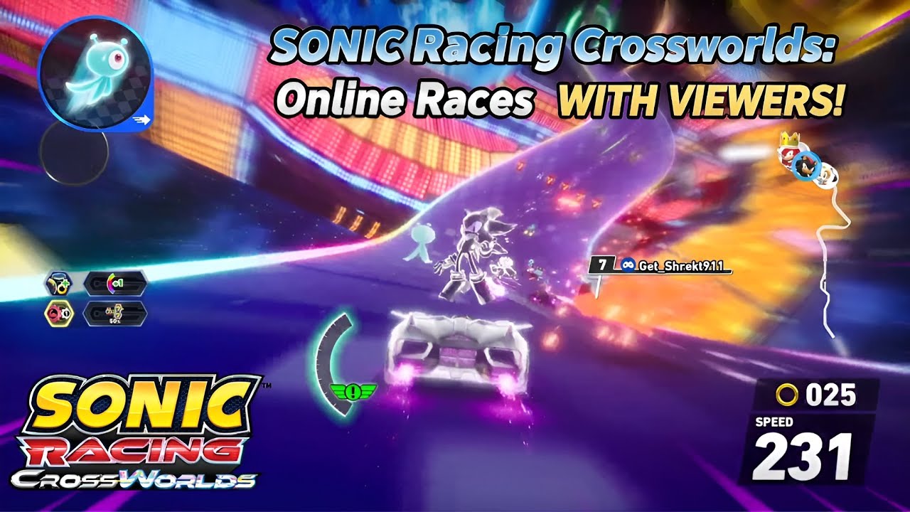 Racing WITH VIEWERS! Sonic Racing Crossworlds Online
