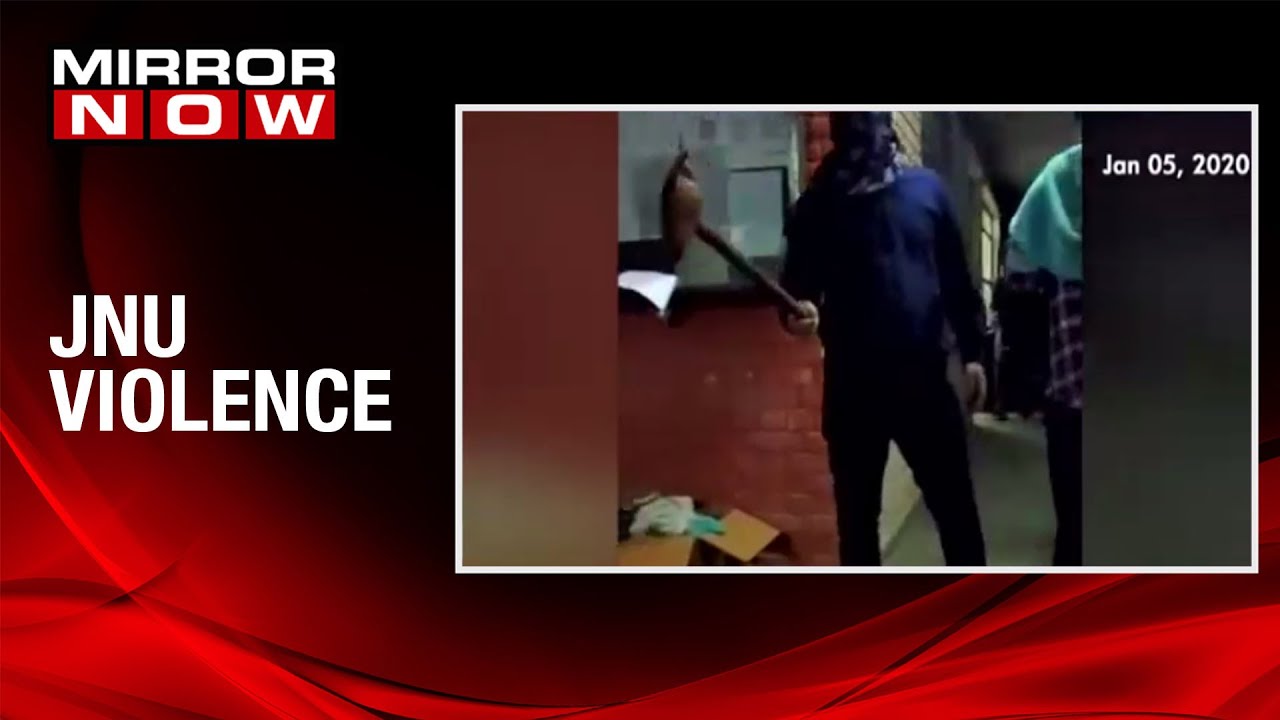 JNU Violence: Masked goons with sticks vandalised JNU; students and teachers allegedly attacked