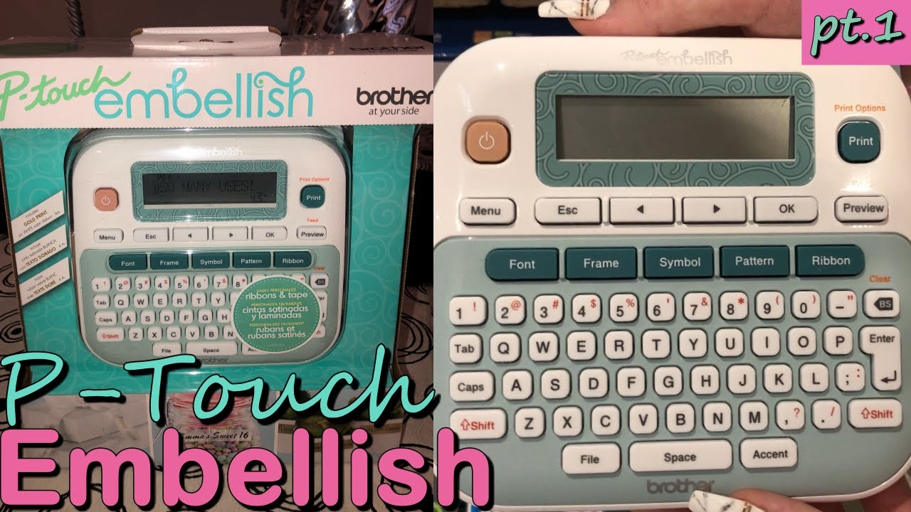 Rotuladora Brother PTouch Embellish D215e (pt.1) - Unboxing Review Tutorial en español