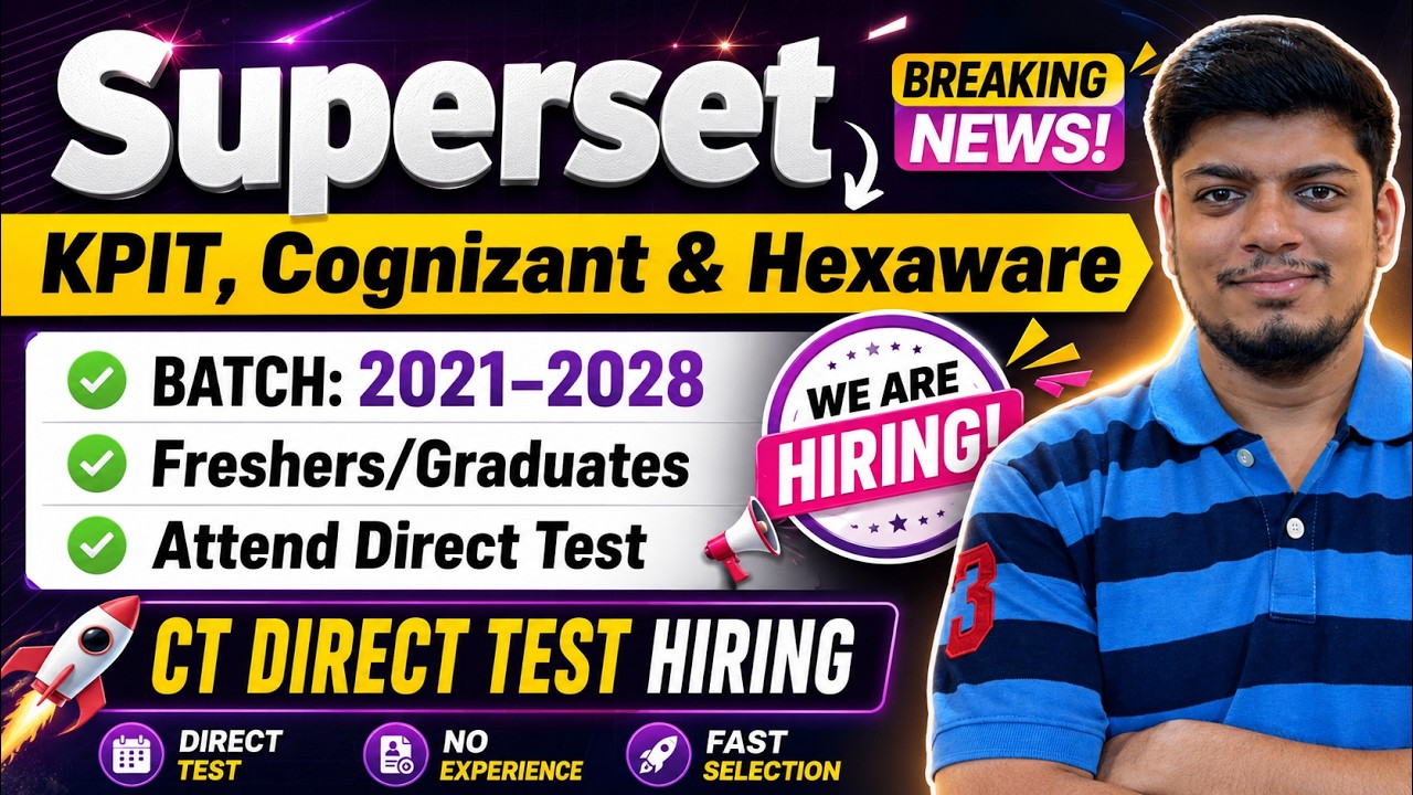 Найм KPIT Superset 2025/2026 | Найм в Hexaware и Cognizant | Оф-кампус 2021-2028 | Прямое тестиро...