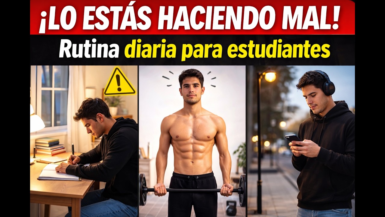 La rutina diaria perfecta para estudiantes que cuida tu salud mental y física 📚 (¡Sin quemarte!)