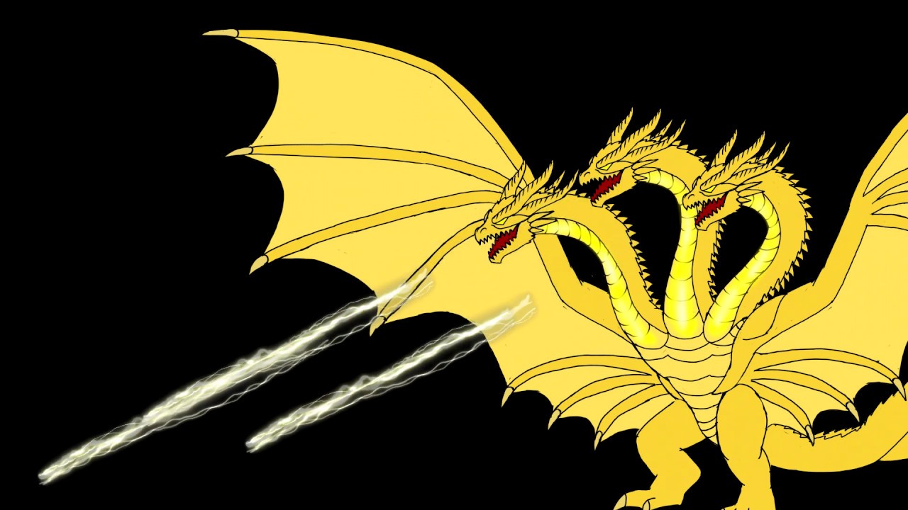 King Ghidorah 2019 gravity beam test