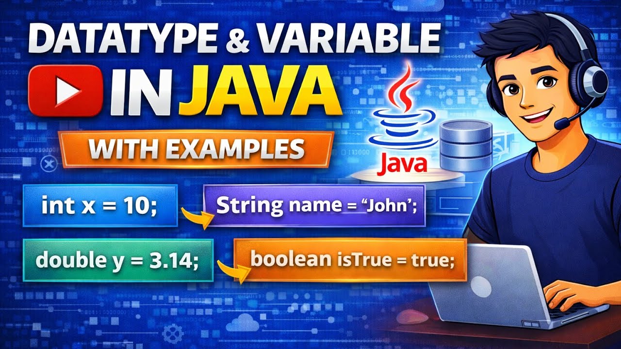 Java Datatypes & Variables with Examples | Core Java Basics