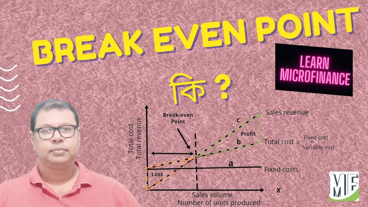 Break even point কি ? learn microfinance.